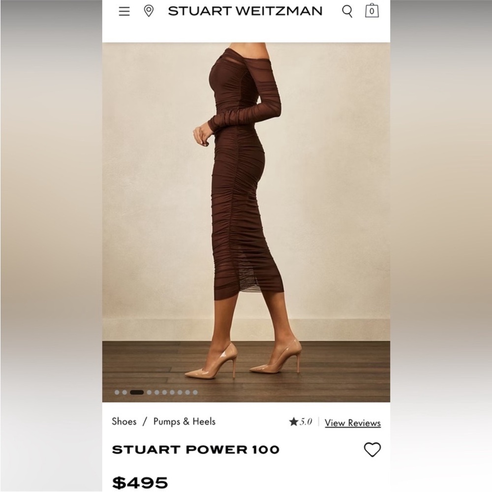 Stuart Weitzman Cream Heels - Picture 2 of 16